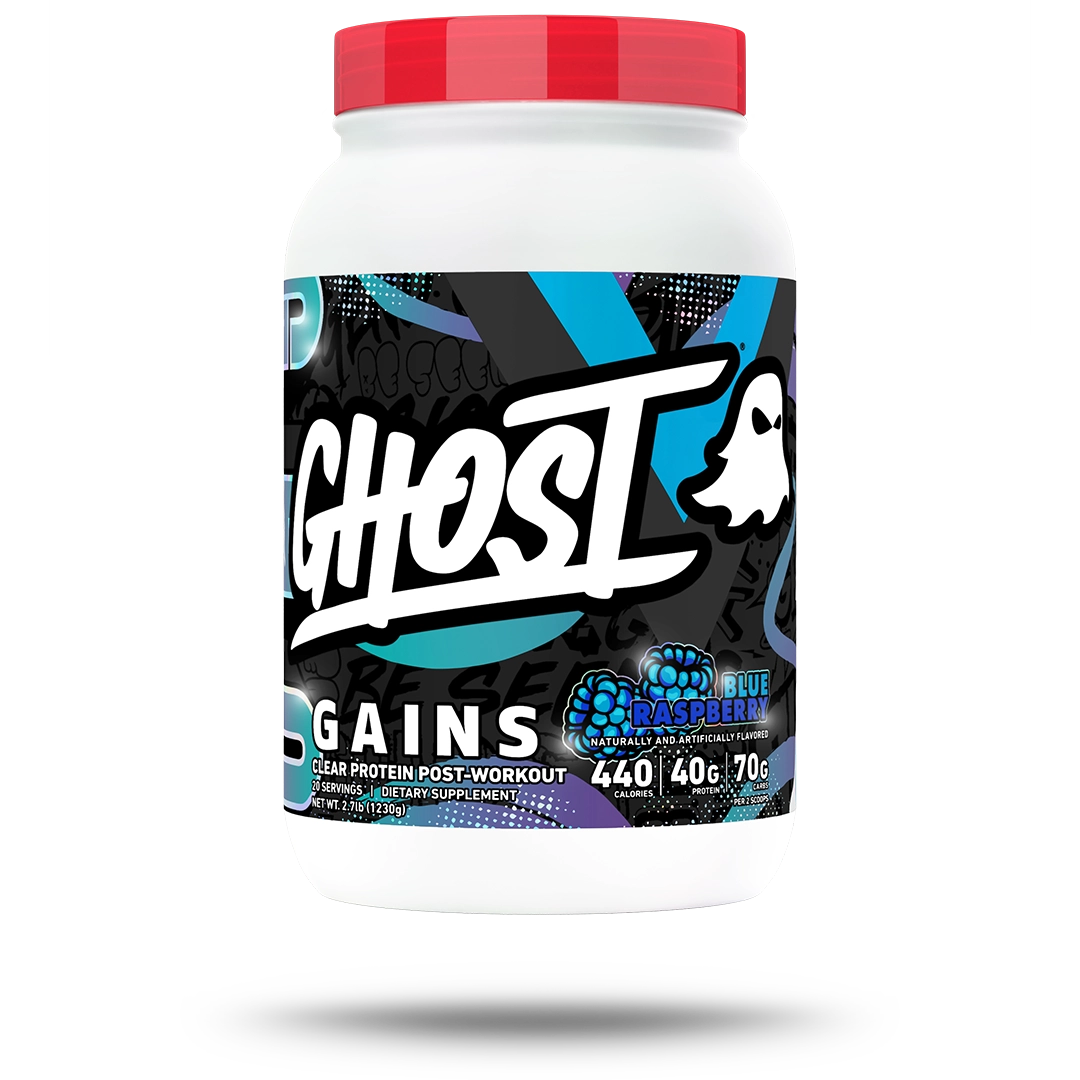 Ghost Clear Gains Protein 1230g Blue Raspberry packshot