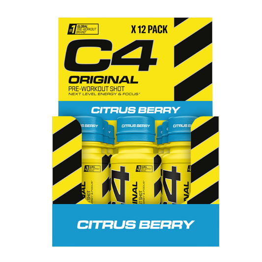 Cellucor C4 Original Pre-Workout Shots 12x60ml - Citrus Berry product packaging