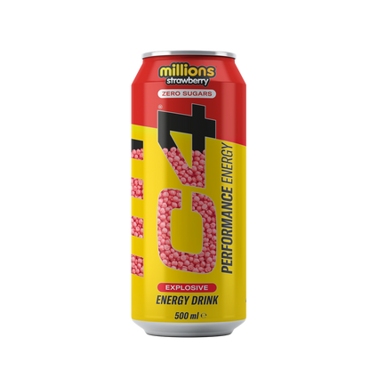 Cellucor C4 Performance Energy Carbonated RTD 12x500ml - Millions Strawberry product packaging
