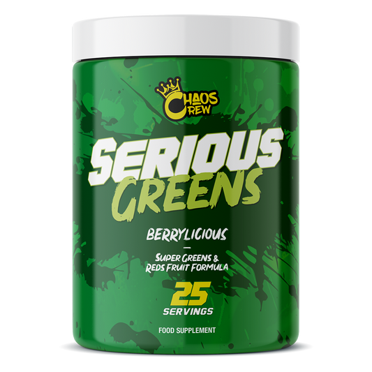 Chaos Crew Serious Greens 292g - Berrylicious product packaging