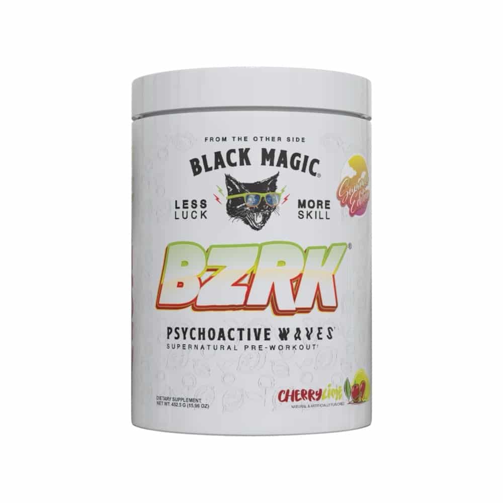 Black Magic BZRK Pre-Workout 487.5g - Cherry Lime product packaging