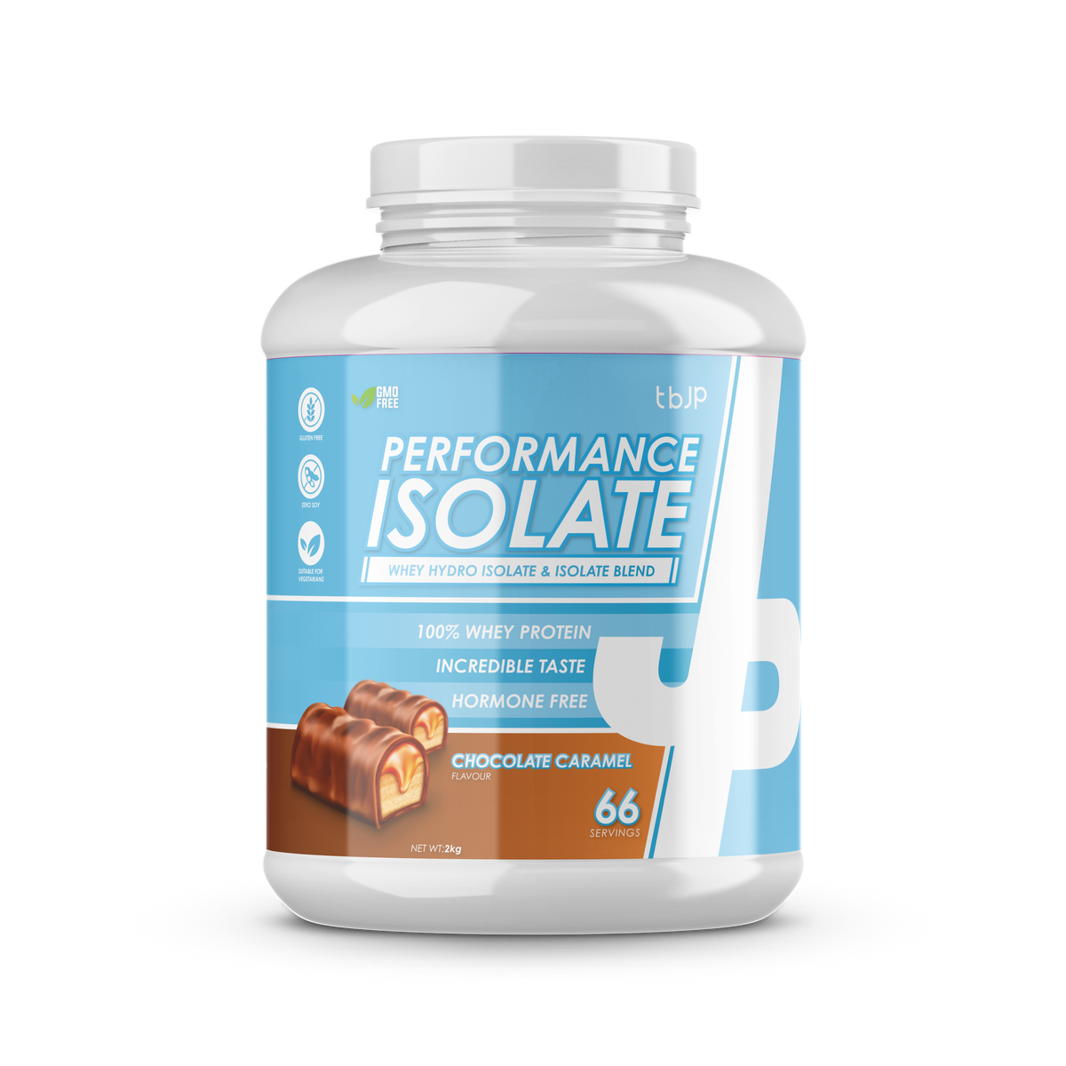 Trained By JP Performance Isolate 2kg Chocolate Caramel packshot