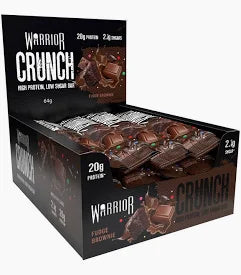 Warrior Crunch Bars 12x64g — Fudge Brownie