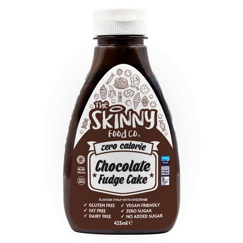 The Skinny Food Co Skinny Syrup 425ml Chocolate Fudge Cake packshot
