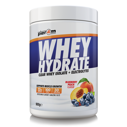 Per4m Whey Hydrate 900g Blueberry Peach packshot