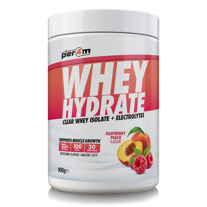 Per4m Whey Hydrate 900g Raspberry Peach packshot