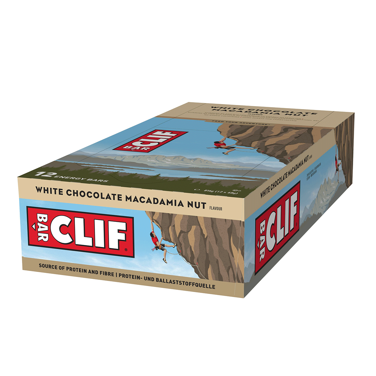 CLIF Bar 12x68g - White Chocolate Macadamia product packaging