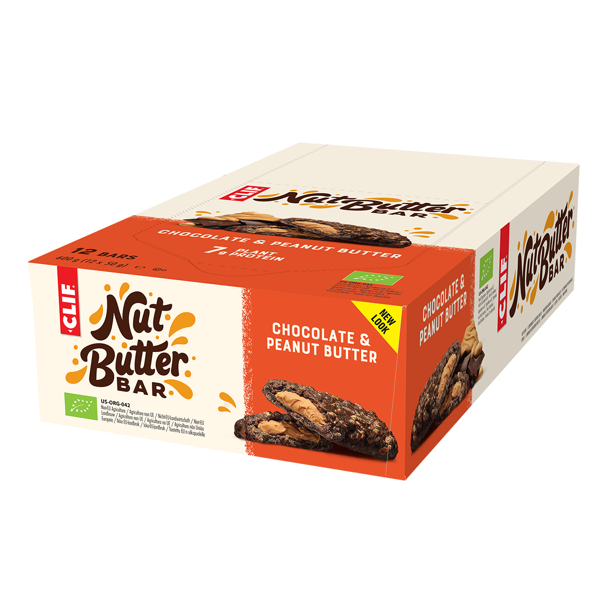 CLIF Nut Butter Bar 12x50g - Chocolate Peanut Butter product packaging