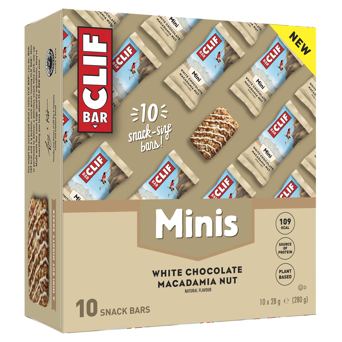 CLIF Bar Mini 10x28g - White Chocolate Macadamia Nut product packaging
