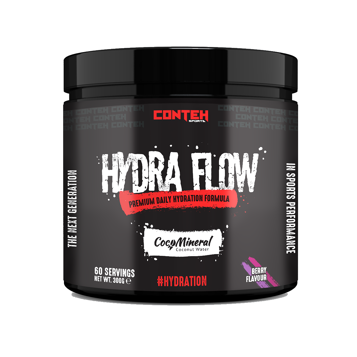 Conteh Sports Hydra Flow 300g - Berry product packaging