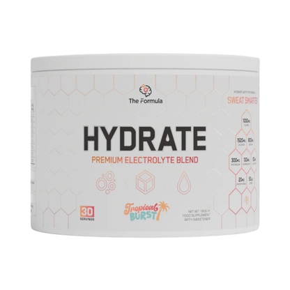 The Formula HYDRATE Science Backed Electrolytes 180g Tropical Burst packshot