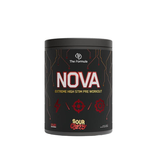 The Formula NOVA High-Stim Pre Workout 450g Sour Cherry packshot