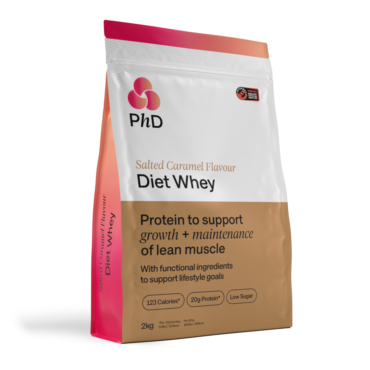 PhD Nutrition Diet Whey 2kg - Salted Caramel