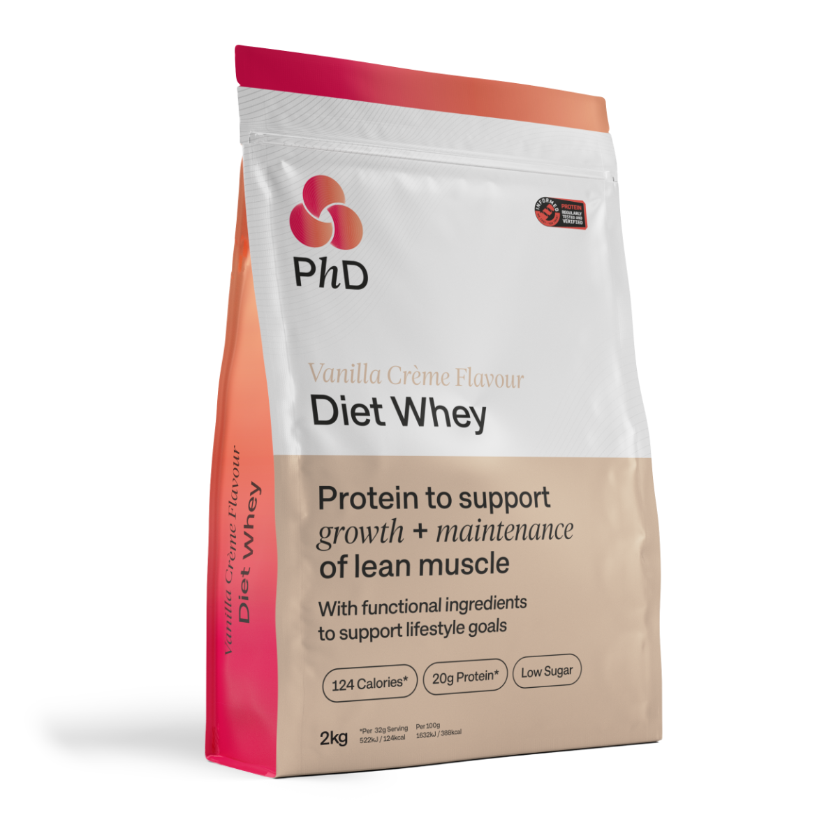 PhD Nutrition Diet Whey 2kg - Vanilla Creme