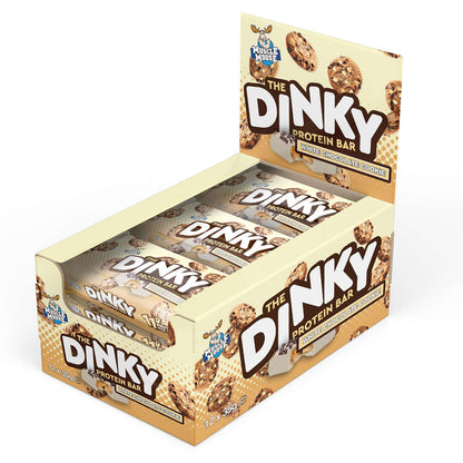 Muscle Moose Dinky Protein Bar 12x35g White Chocolate Cookie packshot