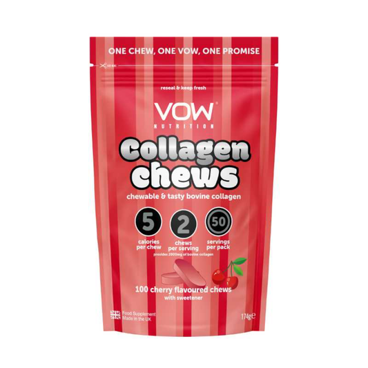 VOW Nutrition Collagen Chews 100 Tabs Cherry packshot