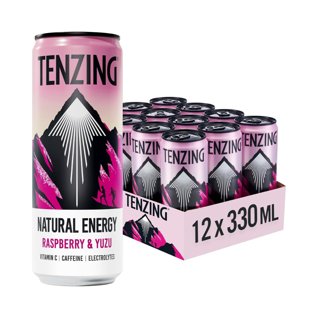 Tenzing Natural Energy 12x330ml Raspberry & Yuzu packshot