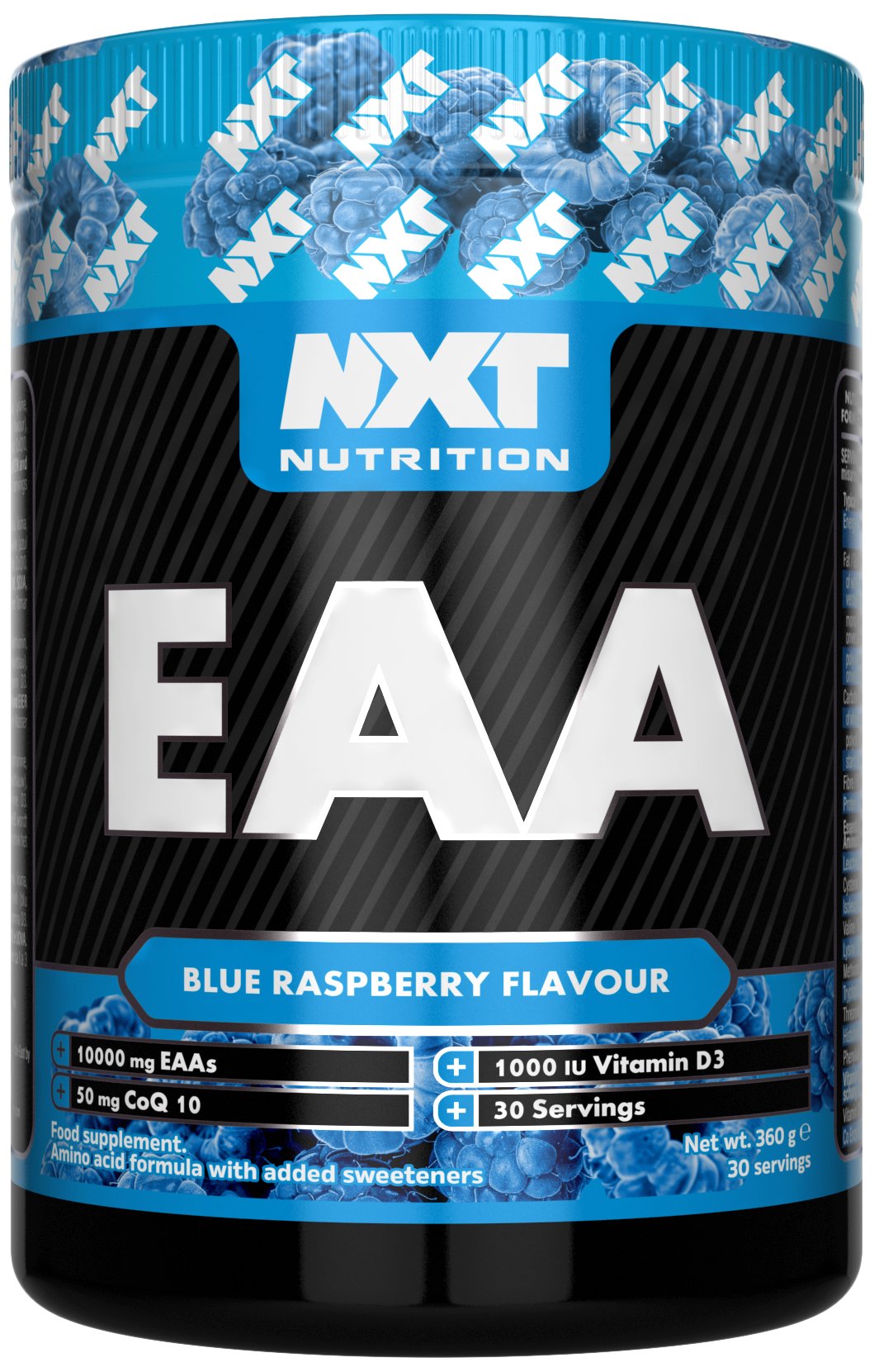 NXT Nutrition EAAs 360g Icy Blue Razz packshot