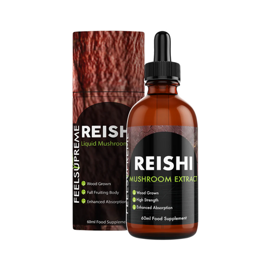 Feel Supreme Reishi Mushroom Liquid | High Strength Tincture for Wellbeing 60ml packshot