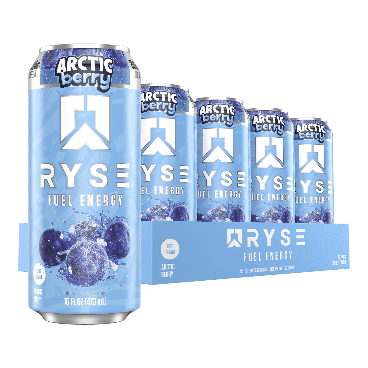 RYSE Fuel Energy 12x473ml Artic Berry packshot