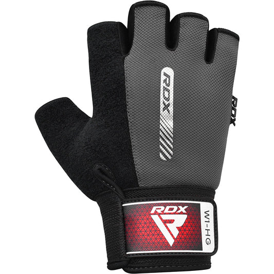 RDX Gym Weight Lifting Gloves W1 L Half Grey packshot
