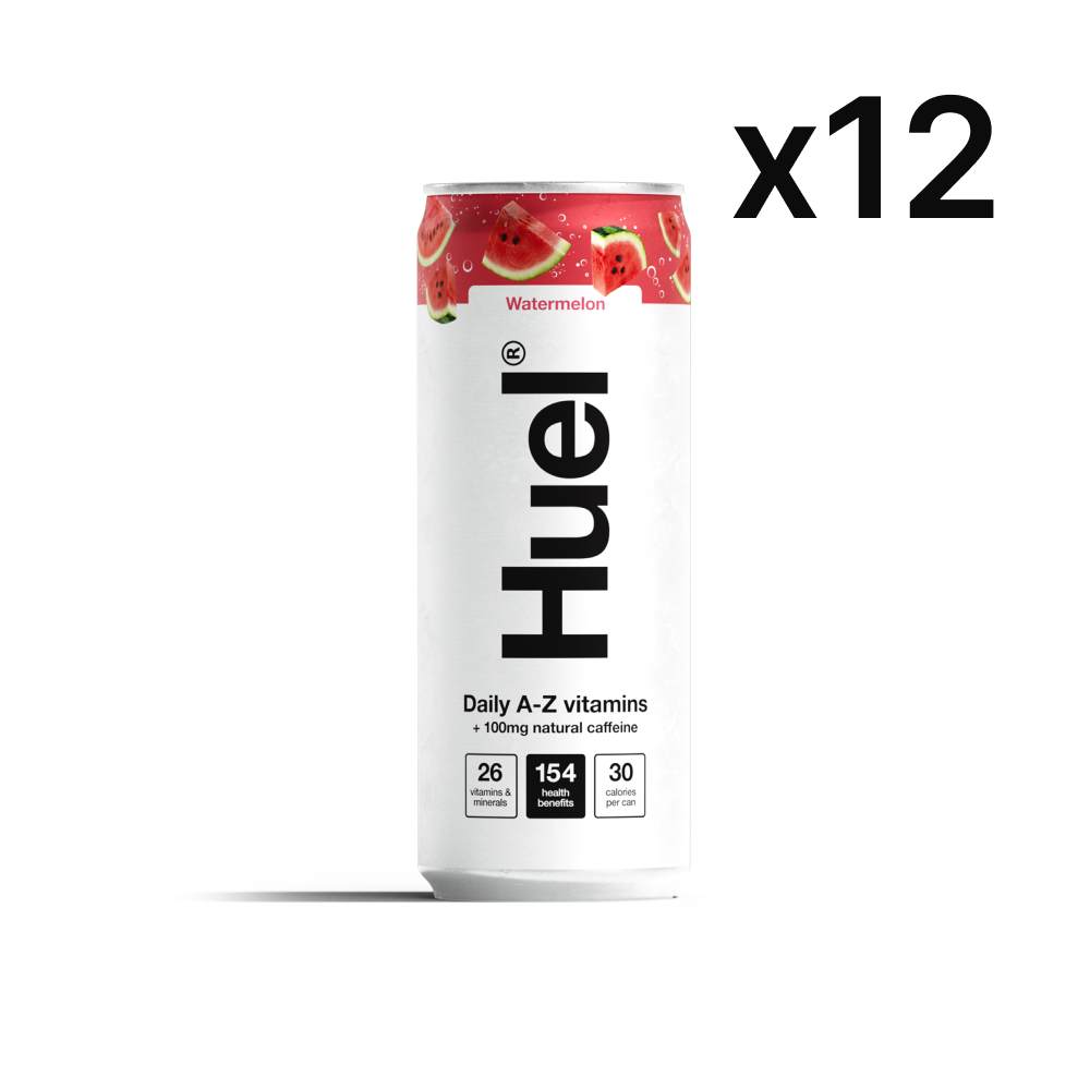 HUEL Daily A-Z Vitamins 12x330ml - Watermelon Strawberry - manufacturer product image