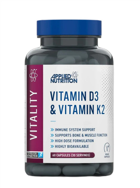 Applied Nutrition Vitality Vitamin D3 & Vitamin K2 60 capsules