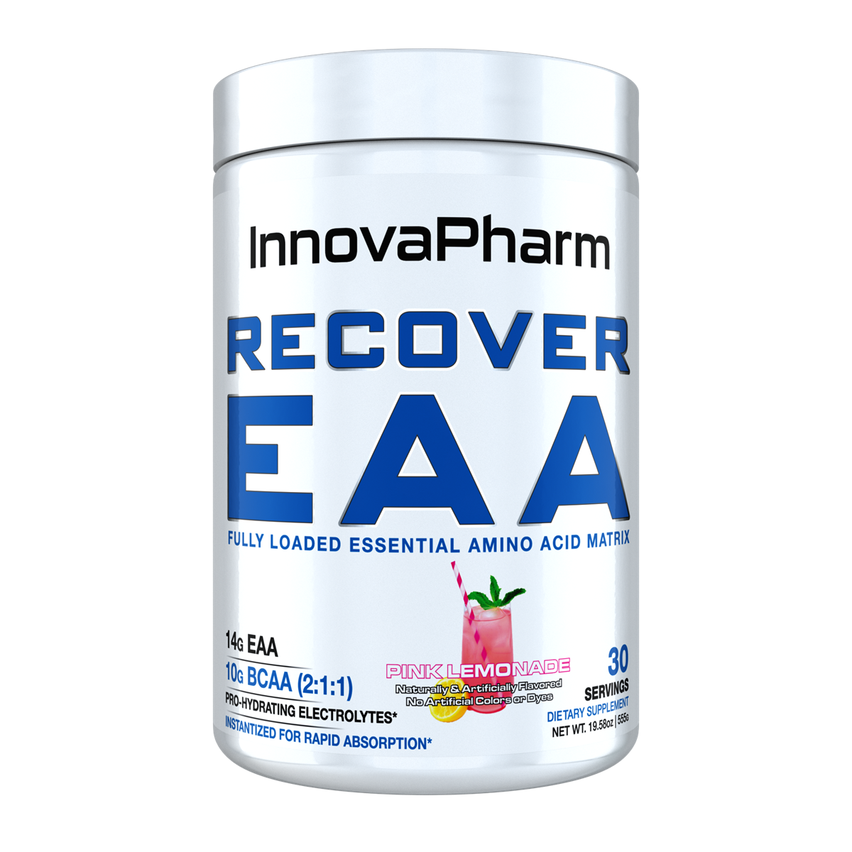 Innovapharm Recover EAA 555g - Pink Lemonade product packaging