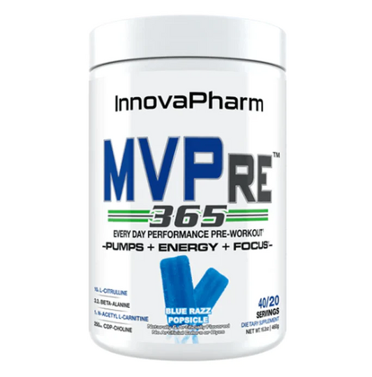 Innovapharm MVPRE 365 460g - Blue Razz Popsicle product packaging