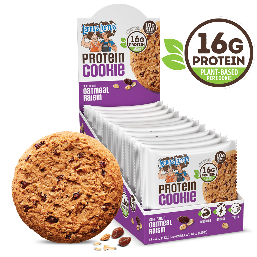 Lenny & Larry's The Complete Cookie 12x113g - Oatmeal Raisin product packaging