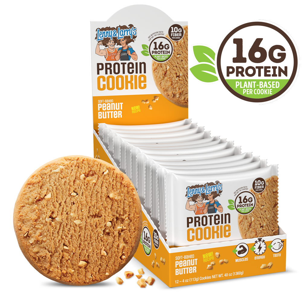 Lenny & Larry's The Complete Cookie 12x113g - Peanut Butter product packaging