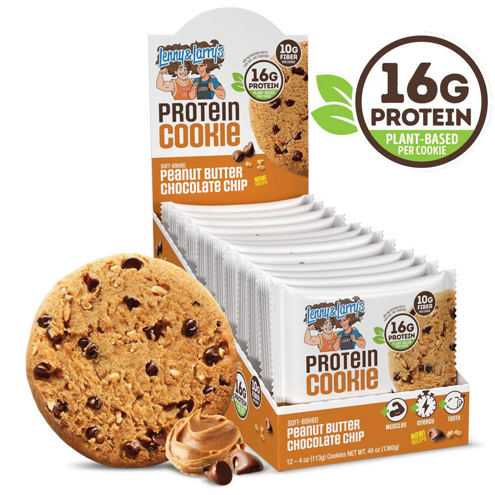 Lenny & Larry's The Complete Cookie 12x113g - Peanut Butter Chocolate Chip product packaging