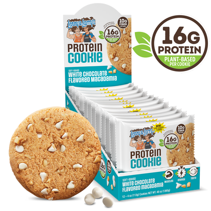 Lenny & Larry's The Complete Cookie 12x113g - White Chocolaty Macadamia product packaging