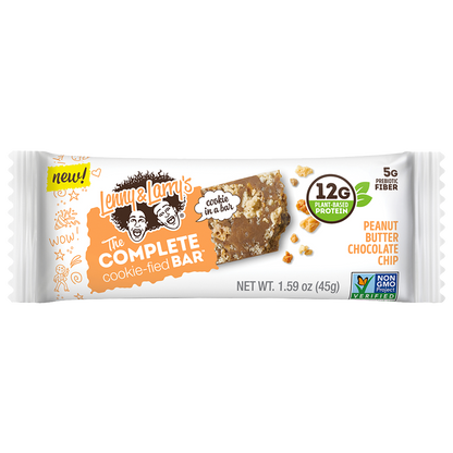 Lenny & Larry's The Complete Cookie-fied Bar 9x45g - Peanut Butter Chocolate Chip product packaging