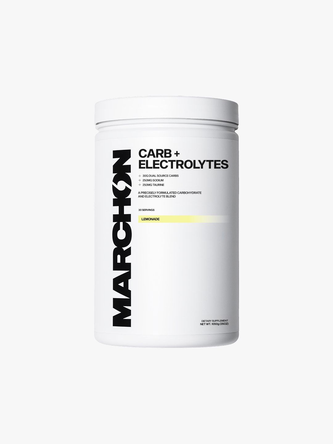 Marchon Supplements Carb+ Electrolytes 1050g Lemonade packshot