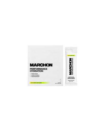 Marchon Supplements Performance Hydration Electrolyte Powder Sachets 30x10g Salty Lemon & Lime packshot