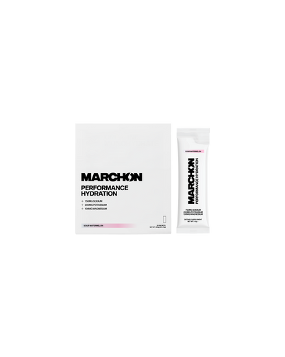 Marchon Supplements Performance Hydration Electrolyte Powder Sachets 30x10g Sour Watermelon packshot