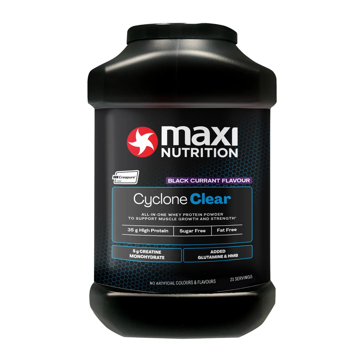 MaxiNutrition Cyclone Clear Powder 1.26kg Blackcurrant packshot