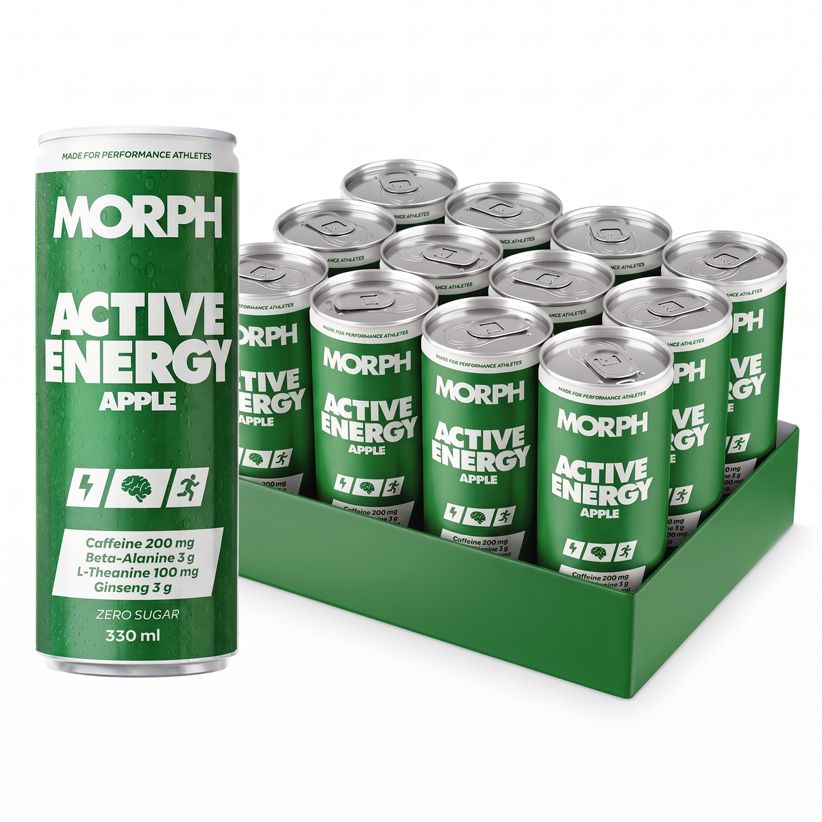 Morph Energy 12x330ml Apple packshot