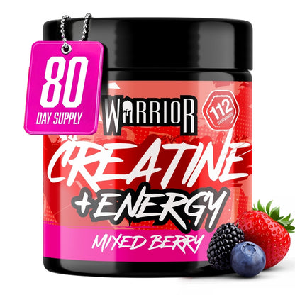 Warrior Creatine Plus Energy 360g Mixed Berry packshot