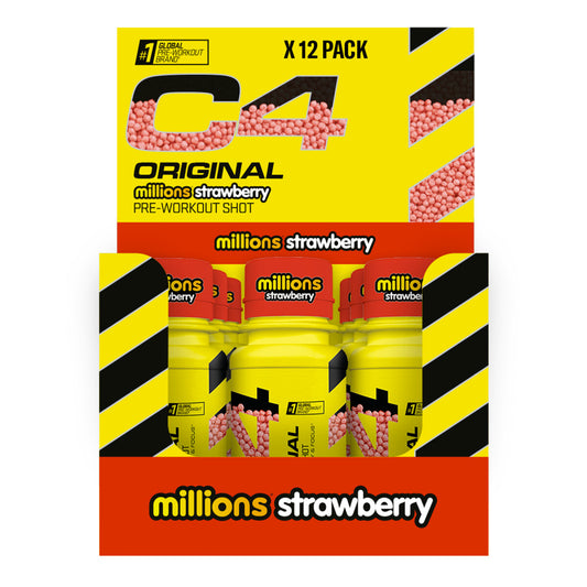 Cellucor C4 Original Pre-Workout Shot 12x60ml Millions Strawberry packshot