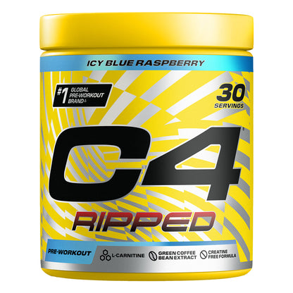 Cellucor C4 Ripped 30 Servings 180g Blue Raspberry packshot