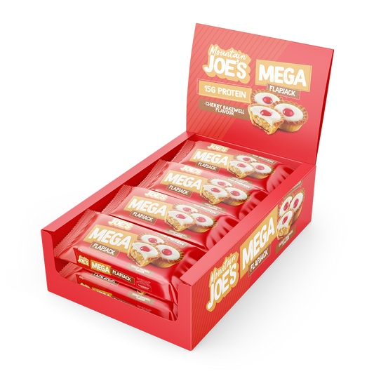 Mountain Joe's Mega Flapjack Cherry Bakewell 12x100g