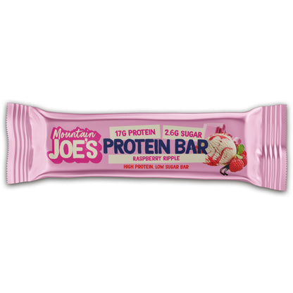Mountain Joe's Protein Bar 12x55g - Raspberry Ripple