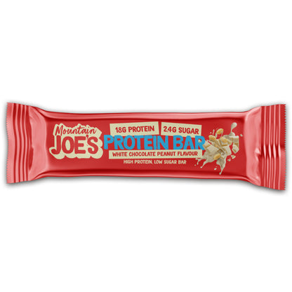 Mountain Joe's Protein Bar 12x55g - White Chocolate Salted Peanut
