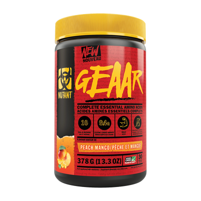 Mutant GEAAR 378g - Peach Mango product packaging