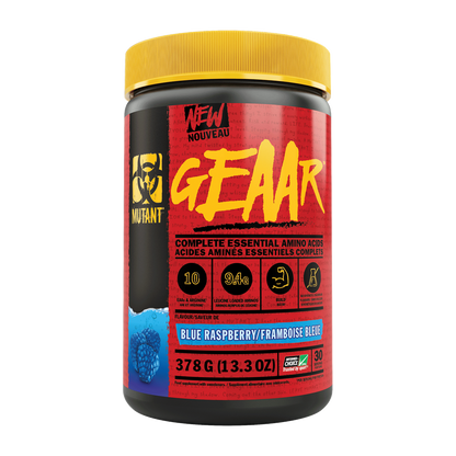 Mutant GEAAR 378g - Blue Raspberry product packaging