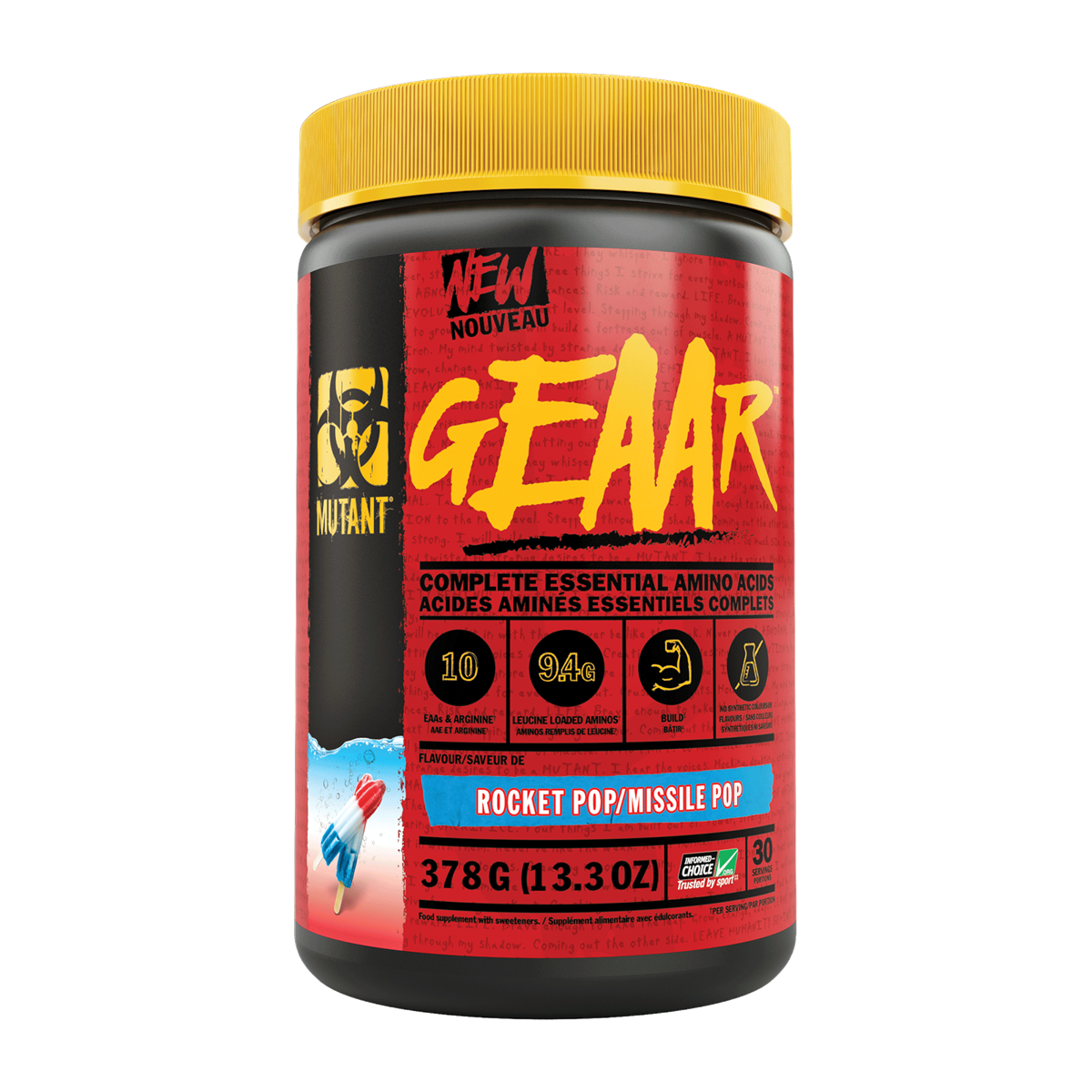 Mutant GEAAR 378g - Rocket Pop product packaging