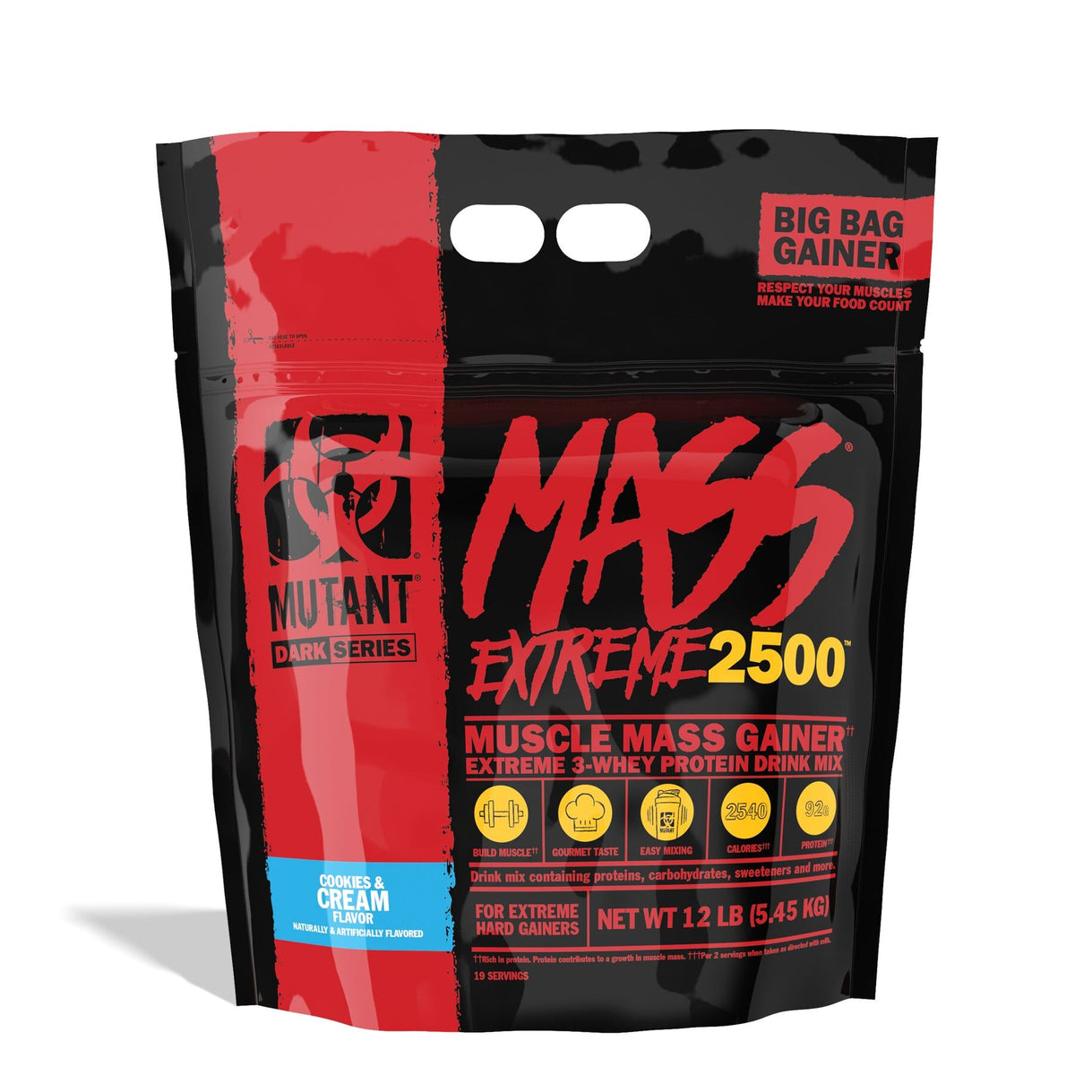 Mutant Mass Extreme 2500 5.45kg - Cookies & Cream product packaging