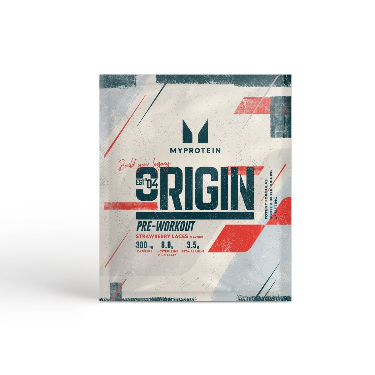 MyProtein Origin Pre-Workout Samples 20g Strawberry Laces packshot